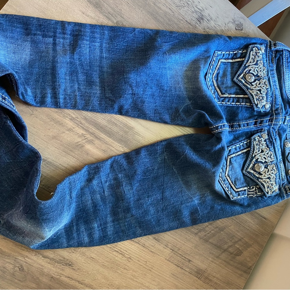 Girls Miss Me Jeans, Bootcut, size 10 in like new condition.